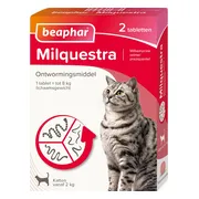 Beaphar Milquestra Ontworming Tabletten Kat 2 - 12 kg 2 tabletten