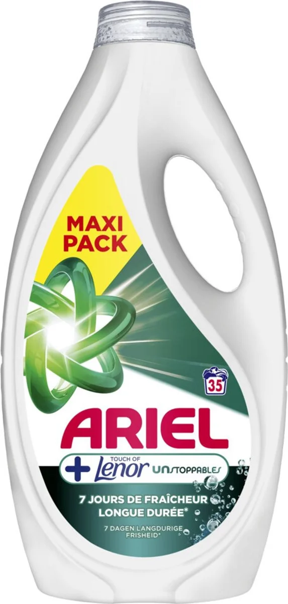Ariel Vloeibaar Wasmiddel Lenor Unstoppables 35 Wasbeurten 1575 ml