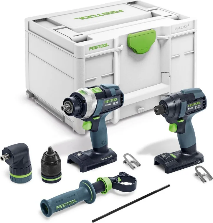 Festool TID 18 Basic-Set TPC 18 Accu combiset 2-delig (TID 18 + TPC 18) 18V Basic Body in Systainer - 578833