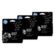 HP 937 Cartridge Zwart Triple Pack