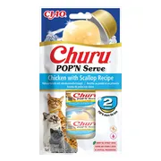 Ciao Kattensnack Churu Pop'n Serve Chicken Scallop 2x35 gr