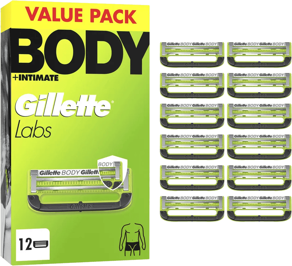 GilletteLabs Body Navulmesjes (12 stuks)