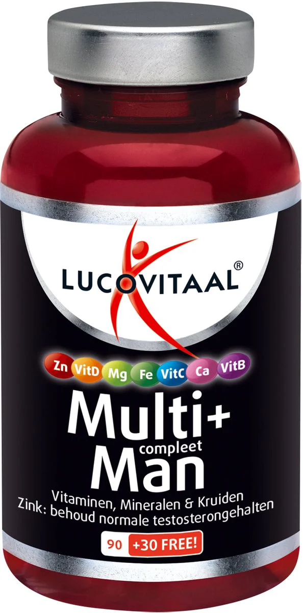 Lucovitaal Multi+ Compleet Man Tabletten 120TB