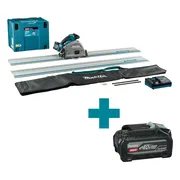 Makita SP001GM103 Accu Invalcirkelzaag AWS XGT 40V Max + Geleiderail (2st.), Koppelstrip en Tas 4.0 Ah in Mbox