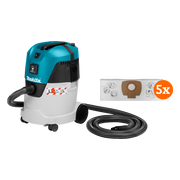 Makita VC2512L + stofzuigerzakken (5x)