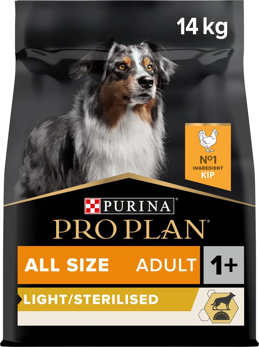 Pro Plan Hondenvoer Droog Adult All Sizes Light Sterilised Kip 14 kg
