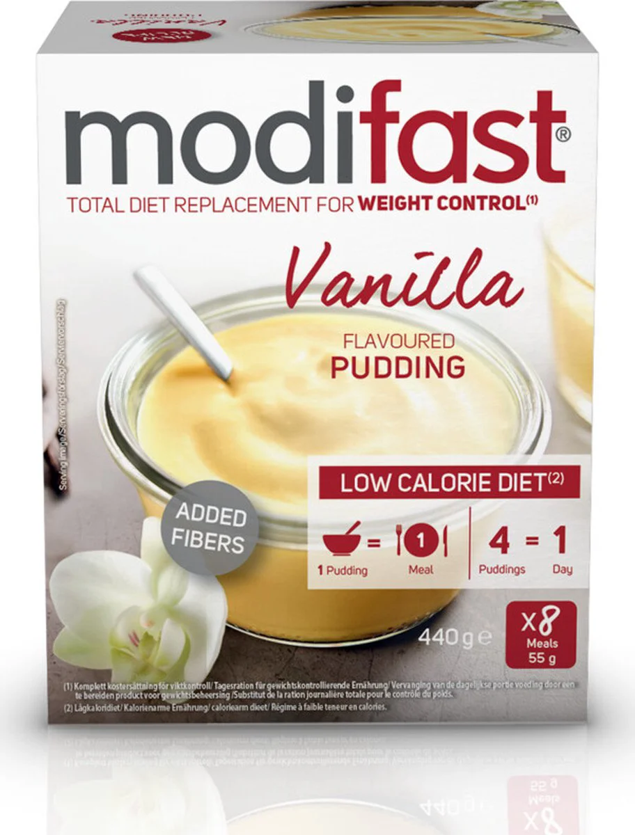 Modifast Weight Control Pudding Vanille 8 x 55 gr