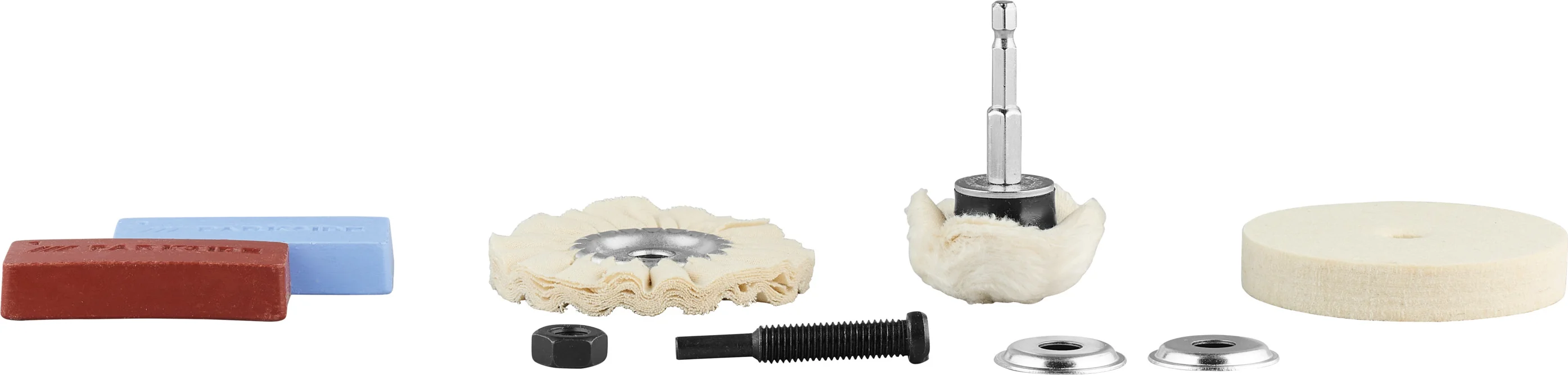 PARKSIDE Staalborstelset / Polijstset / Nylonborstelset / Boorwerende pomp (Polijstset PPOS 8 A1)