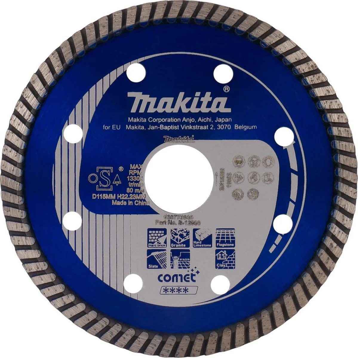 Makita B-12980 Diamantschijf | 115 x 22,23 x 2,4 mm