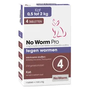 No Worm Pro Ontworming Kleine Kat & Kitten 4 tabletten