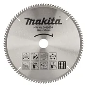 Makita Afkortzaagblad voor Multimaterial | Standaard | Ø 260mm Asgat 30mm 100T - D-65654