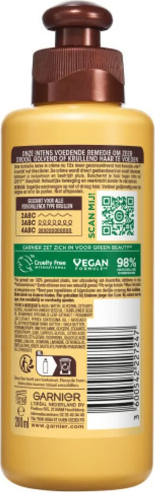 3x Garnier Loving Blends Avocado Olie en Shea Boter Leave-in Crème 200 ml