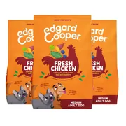 3x Edgard & Cooper Hondenvoer Droog Kip Medium 1 kg