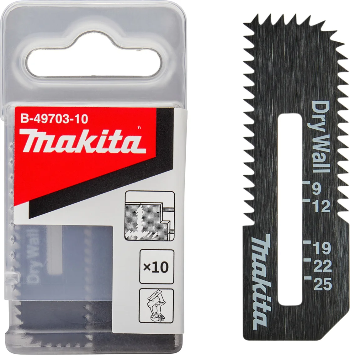 Makita B-49703-10 Gipsplaat zaagblad voor gipszaag VE=10