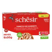 Schesir Kattenvoer Tonijn - Garnaal 6 x 50 gr
