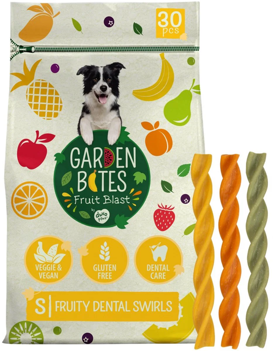 Duvoplus Garden Bites Fruity Dental Swirls Hondensnack 30ST