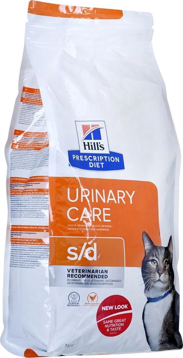 Hill's Prescription Diet s/d Urinary Care Kattenvoer Droog Kip 3 kg