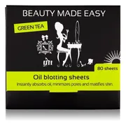 Beauty Made Easy Oil Blotting Sheets Green Tea 80ST
