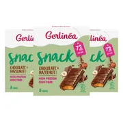 3x Gerlinea Repen Chocolade & Hazelnoot 8 x 102 gr
