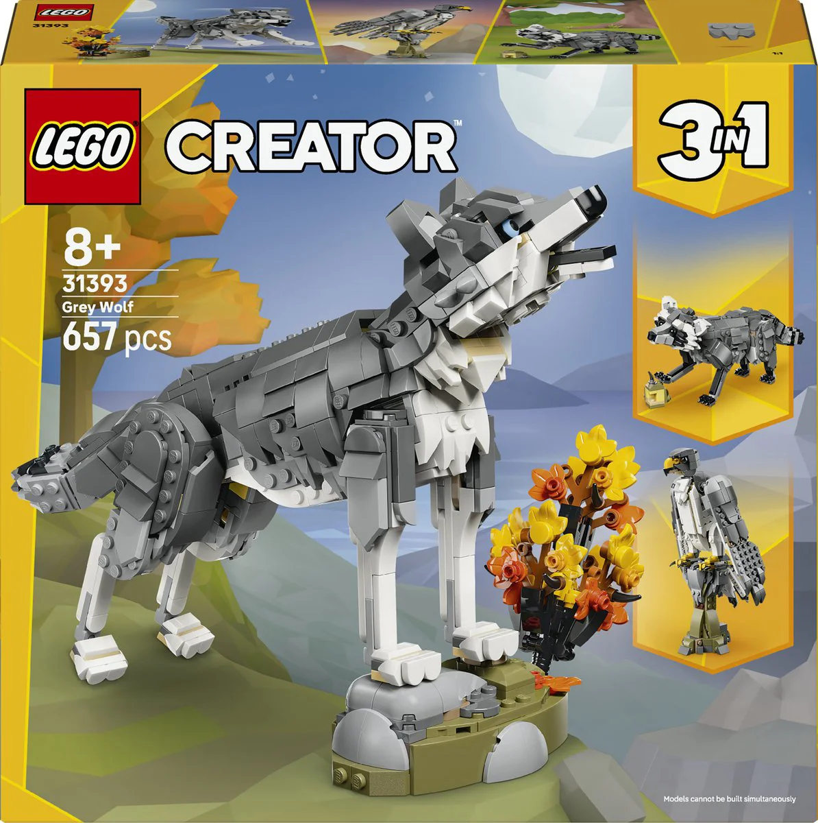 LEGO Creator Bosdieren: grijze wolf 31393