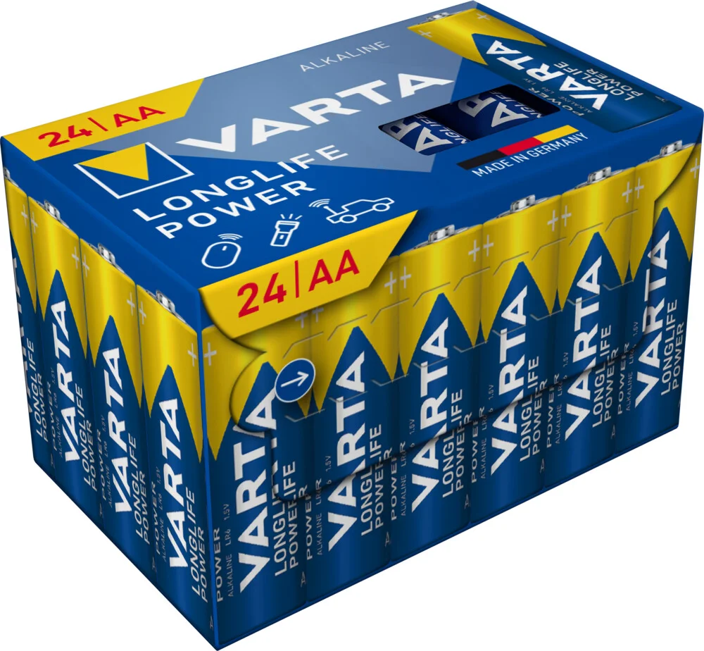 Varta Longlife Power AA Cube Pack 24 stuks