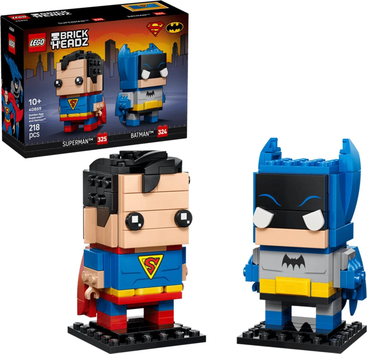 LEGO BrickHeadz Golden Age Superman en Batman figuren 40859