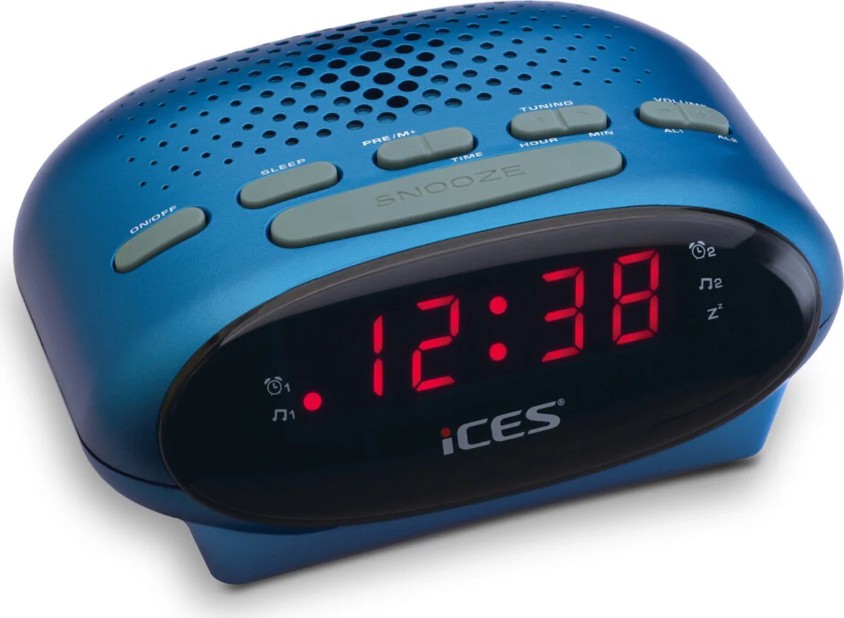 5x Alecto ICR-210 Wekkerradio Blauw