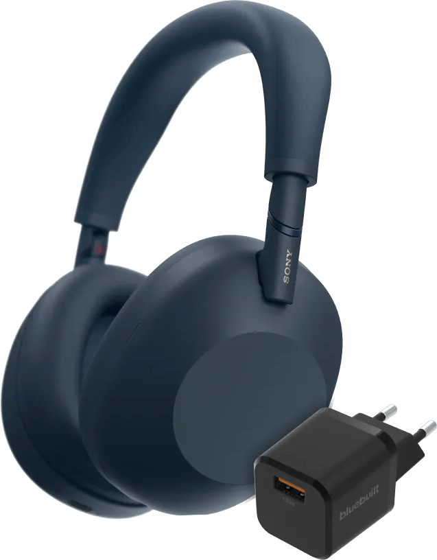 Sony WH-1000XM6 Blauw + BlueBuilt Quick Charge Oplader