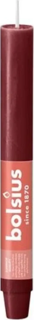 Bolsius Rustiek Tafelkaars XL Red Velvet