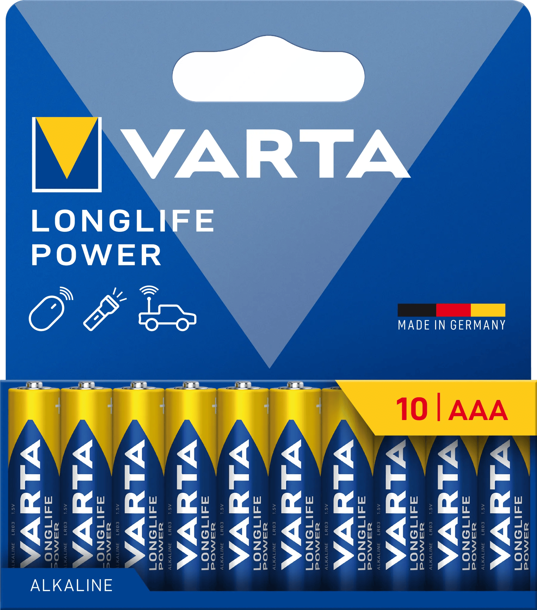 Varta Longlife Power Batterijen AAA Blister 10 stuks