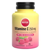 4x Roter Vitamine C 250 mg Weerstand Framboos 75 kauwtabletten