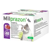 Milprazon Wormtabletten Kat 16mg/40mg Groot 48 tabletten