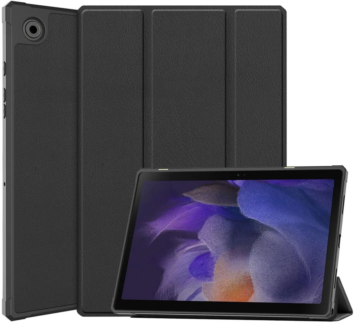imoshion Tablet Hoes - Geschikt voor Samsung Galaxy Tab A8 (2021 / 2022) - Trifold Bookcase - Zwart