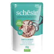 12x Schesir Kattenvoer Tonijn - Zeebrasem in Gelei 85 gr