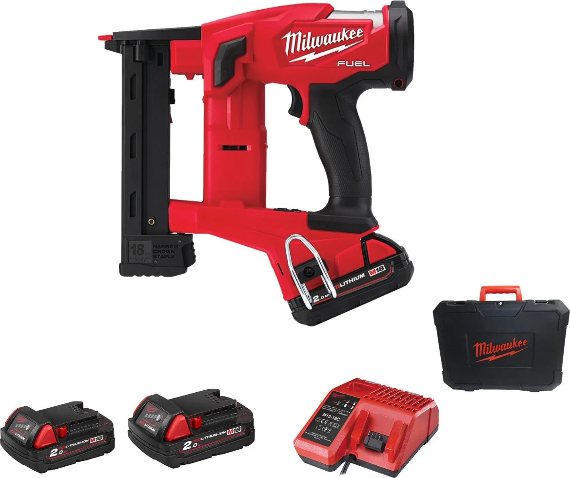 Milwaukee M18 FUEL™ FNCS18GS-202X Accu Niettacker 18GA 18V 2.0Ah in HD-Box - 4933471940