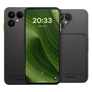 Fairphone 6 256GB Zwart 5G + Fairphone 6 Protective Back Cover Zwart
