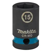 Makita E-16112 Impact Black Krachtdop 1/2" kort | 15 mm