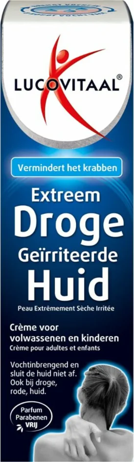 2x Lucovitaal Extreem Droge Geïrriteerde Huid Crème 50 ml