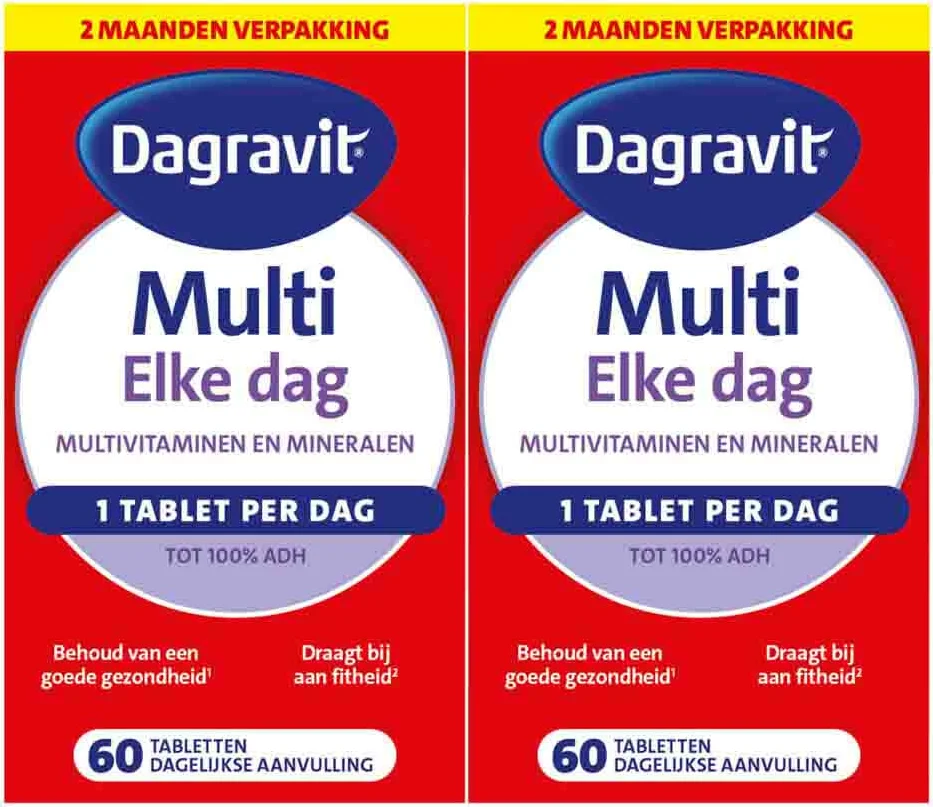 2x Dagravit Multi Elke Dag 60 tabletten