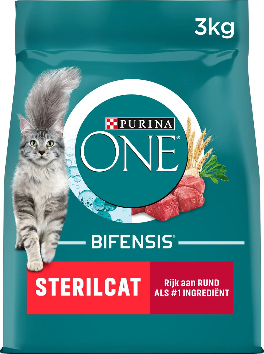 Purina ONE Kattenvoer Droog Sterilcat Rund - Tarwe 3 kg