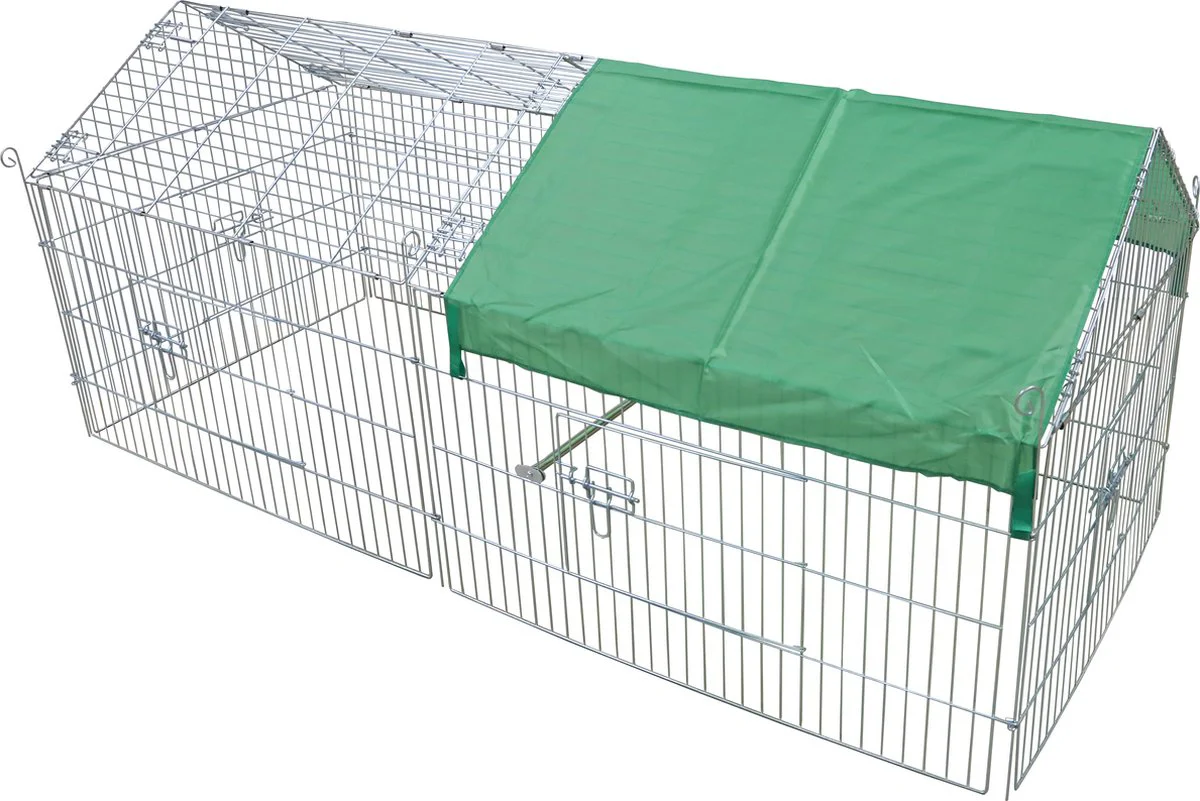Boon Draadren Puntdak met Zonnedoek Verzinkt 180 x 75 x 75 cm