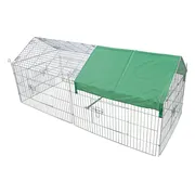 Boon Draadren Puntdak met Zonnedoek Verzinkt 180 x 75 x 75 cm