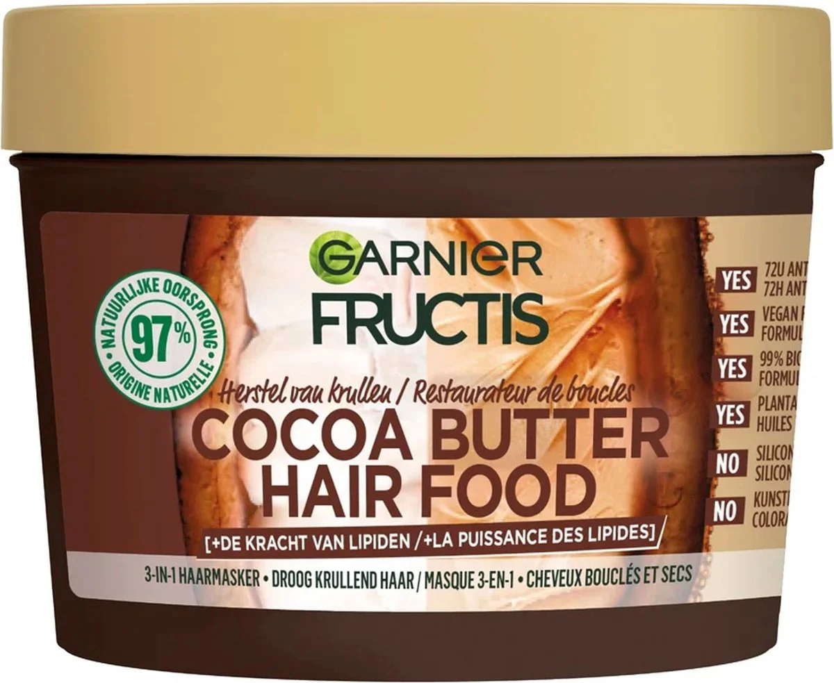 Garnier Fructis 3-In-1 Haarmasker Cocoa Butter 400ML