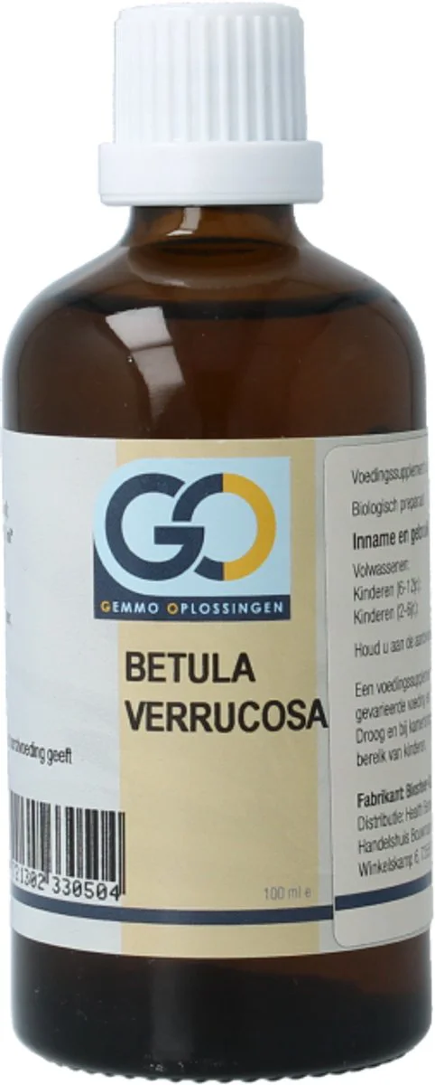 GO Gemmo Oplossingen Betula Verrucosa Bio Tinctuur 100ML