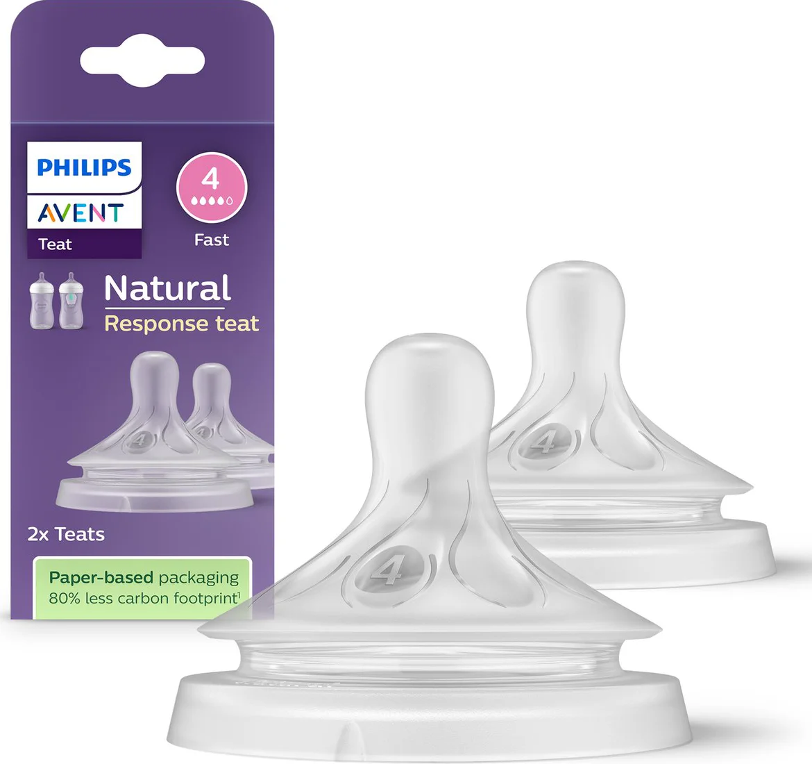 Philips Avent Flesspeen Natural Response Flow 4 2 stuks