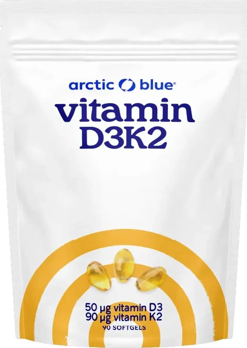 Arctic Blue Vitamine D3 & K2 Softgels 90CP