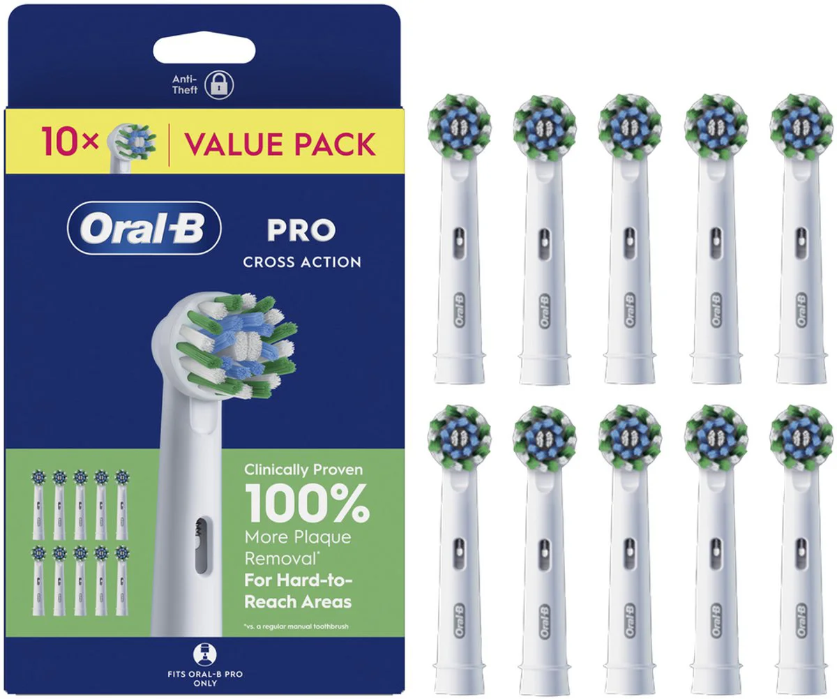 Oral-B Pro Cross Action Wit (10 stuks)