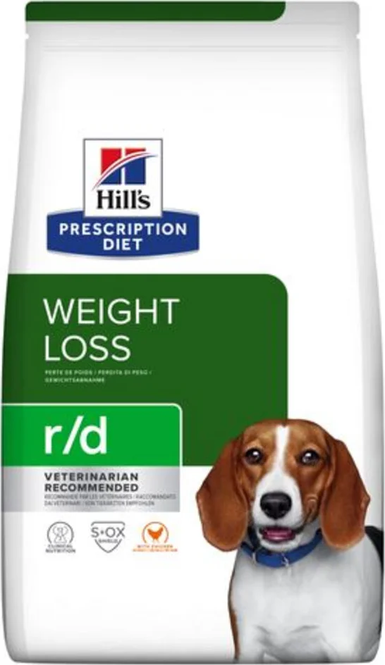 Hill's Prescription Diet r/d Weight Reduction Hondenvoer Droog Kip 10 kg
