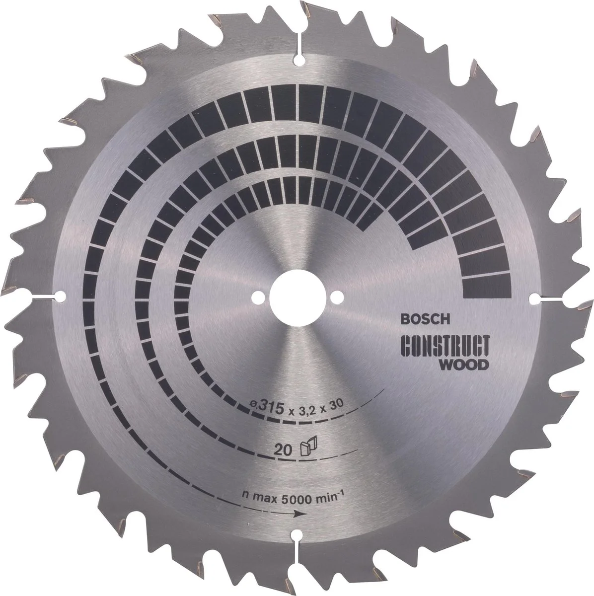 Bosch Professional Cirkelzaagblad PRO Wood | Ø 315 x 3,2 x 30mm 20T - 2608640701