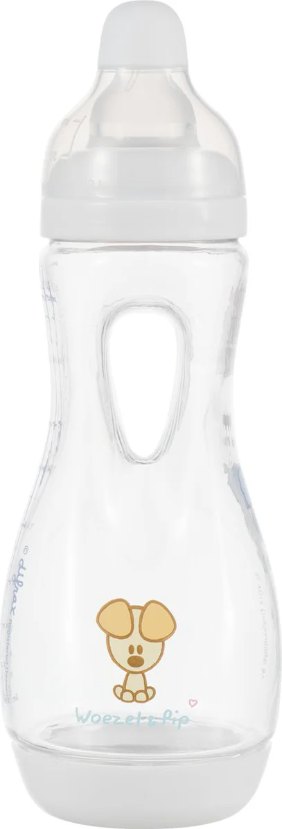 Difrax Handgreep Babyfles 240ml - Woezel & Pip
